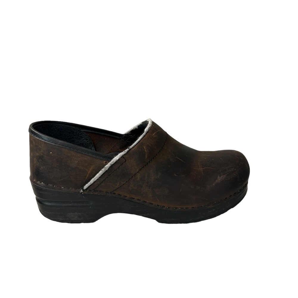 DANSKO Women’s Professional Clog Brown Leather Size 38 - Picture 12 of 14